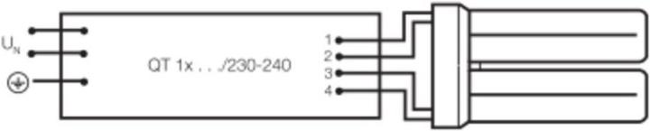 Produktbild Osram Kompakt LLp 18W-840 (-21) DULUX F TC-F 4PIN 2G10 A,20kWh/1000h (2G10, 17.90 W, 1100 lm, 1 x, G)