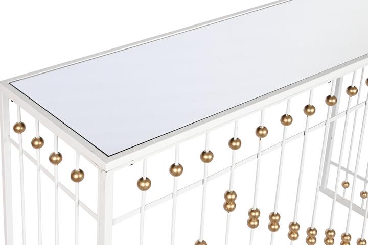 Produktbild Esprit Console Home White Golden Mirror 120 x 40 x 80 cm (120 x 40 x 80 cm)