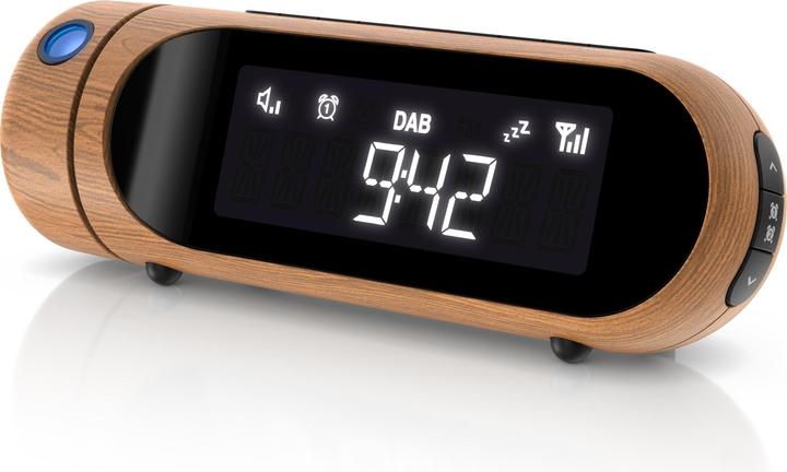 Produktbild Bearware Projektionswecker, Radiowecker DAB Plus, FM & DAB+ Küchenradio digital, Wecker, 4 Helligkeitsstufen