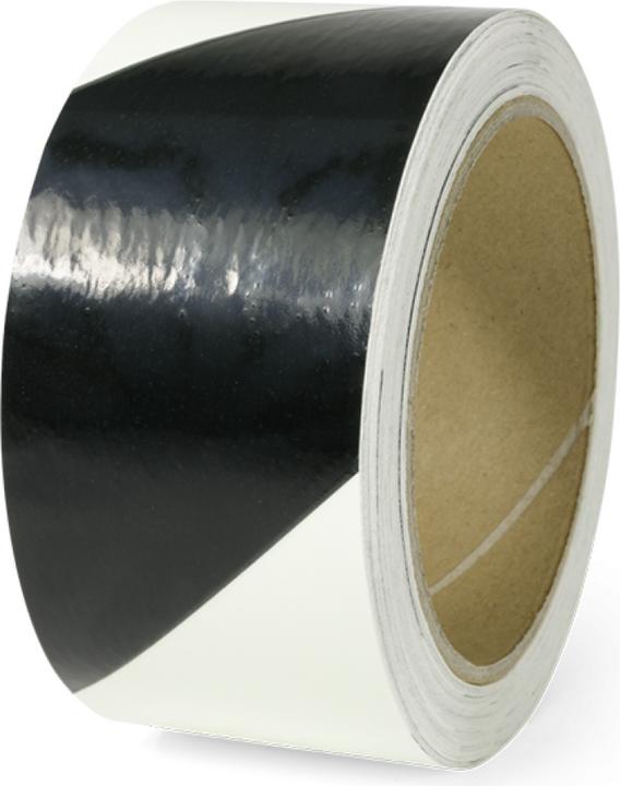 Immagine prodotto Moravia Nastro segnaletico di avvertimento rivolto a sinistra fotoluminescente/nero, 50 mm x 16 m (50 mm)
