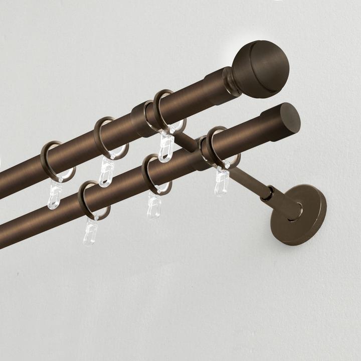 Produktbild Gardinia Vorhangring mit Gleiteinlage Bronze, 10 Stück