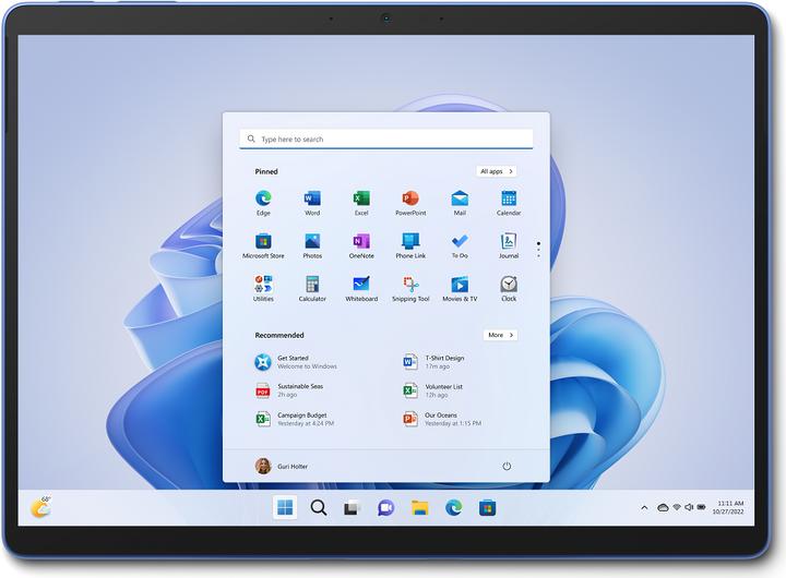 Actual product image Microsoft Surface Pro 9 (13", Intel Core i5-1235U, 8 GB, 256 GB, Without keyboard layout)