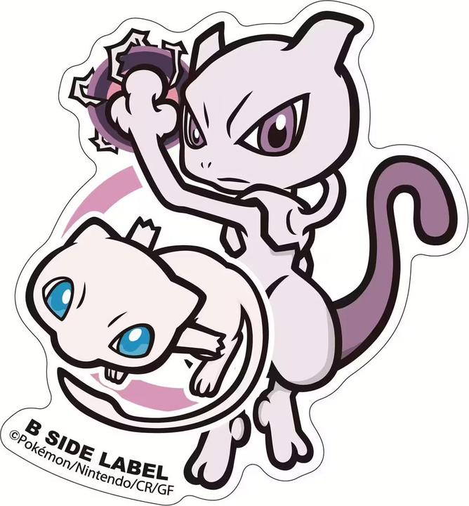 Image du produit Pokémon Mewtwo & Mew Sticker B-Side Label