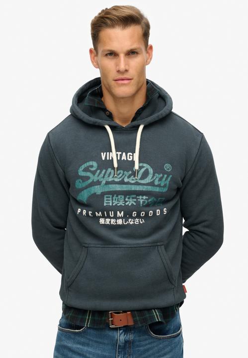 Produktbild Superdry Sweatshirt Casual Bequem sitzend Duo Vintage Logo Hoodie (M)