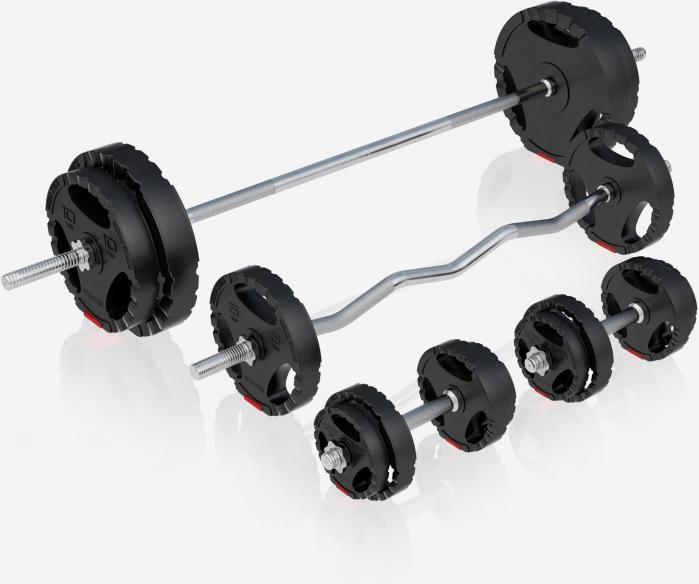 Produktbild Gorilla Sports Hantelbank Kraftstation & Langhantelset