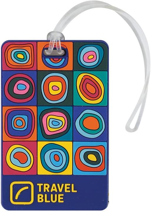 Actual product image Travel Blue Squares ID Tag (Locks & Trailers)