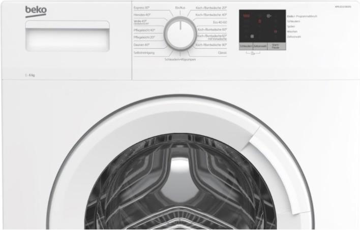 Actual product image Beko WML 61023 NGR1 (6 kg, Left)