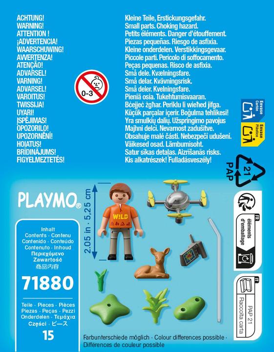Produktbild Playmobil 71880 Rehkitz-Rettung mit Drohne (71880, Playmobil Special Plus)