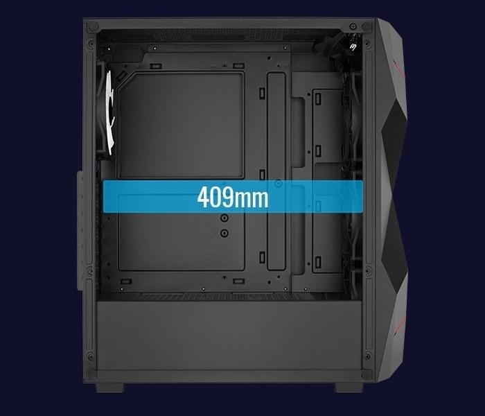 Produktbild AeroCool Volcan-G-BK-v1 (mATX, ATX, Mini-ITX)