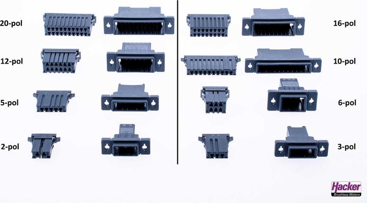 Produktbild Hacker click connect Multipin-Verbinder 12 Pins 0,2 - 0,5 mm²
