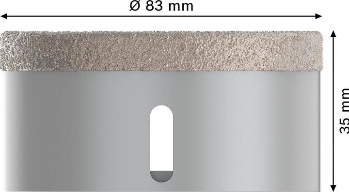 Actual product image Bosch Professional Zubehör PRO Core Cutter dry X-Lock, 83 x 35 mm (83 millimetres)