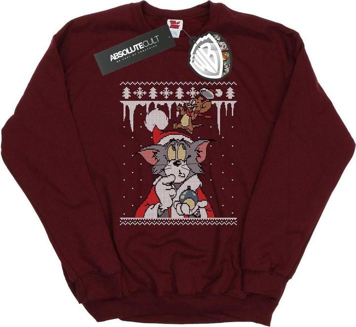 Tom & Jerry Christmas Fair Isle Sweatshirt (S)