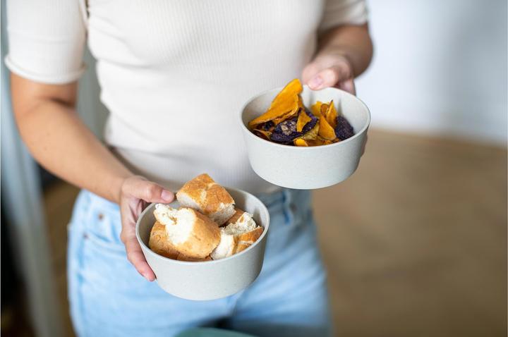 Actual product image Koziol Bowl Connect 890 ml, 2 pieces, Grey (15.50 cm, 0.89 l, 2 x)