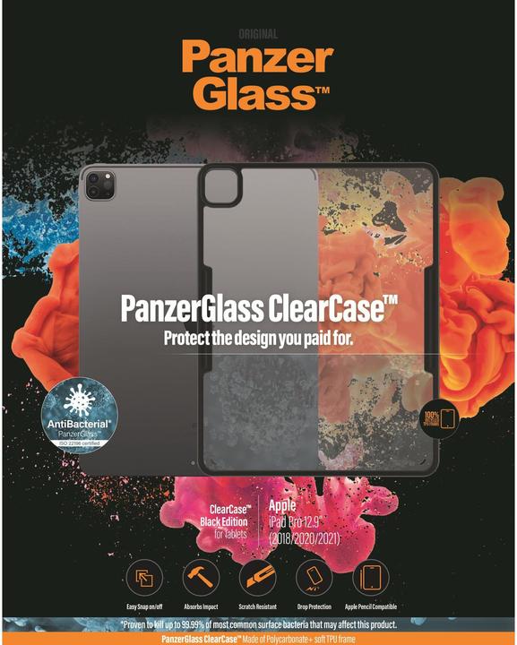 Actual product image PanzerGlass ClearCase (iPad Pro 12.9 2021 (5th Gen), iPad Pro 12.9 2018 (3. Gen), iPad Pro 12.9 2020 (4. Gen))