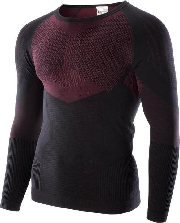 Actual product image Hi-Tec Thermoactive Underwear Men's Sweatshirt Hino Top in Black and Red, Size XL (L, XL)