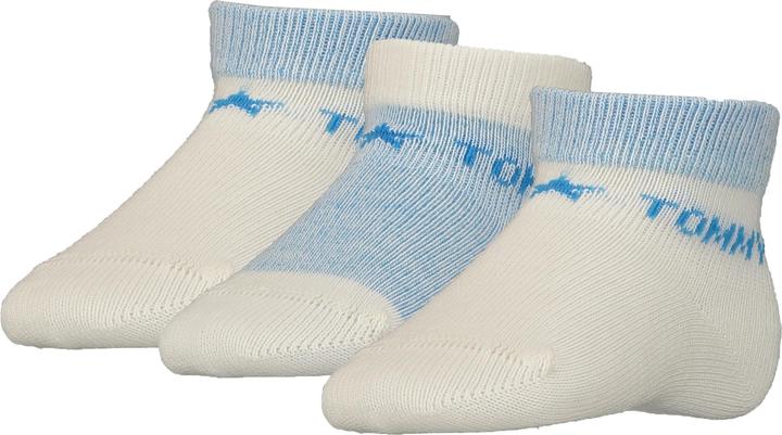 Tommy Hilfiger Unisex Baby TH 3P Newborn GIFTBOX CLSSC Sock, Sky Blue, 11/14 (11 - 14)