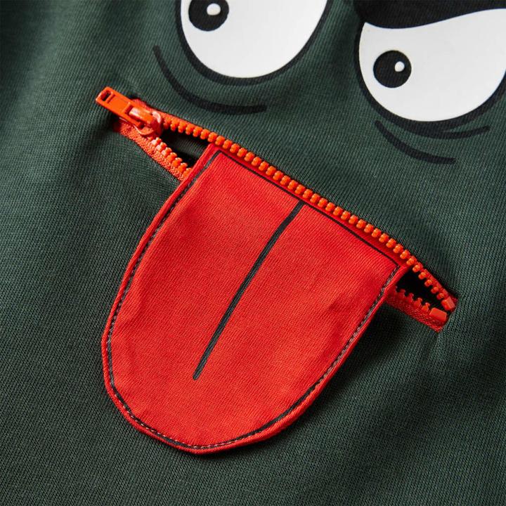 Immagine prodotto VidaXL Felpa da bambino verde scuro 92,Materiale: 92% cotone. 8 (92)