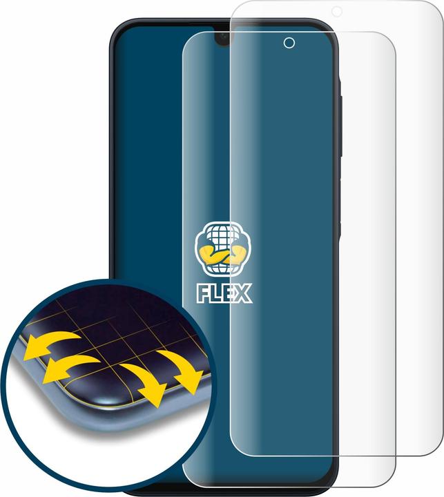 Actual product image BROTECT Fullscreen Protective Film Screen Protector Film Clear Transparent (2 Piece, Samsung Galaxy A16)