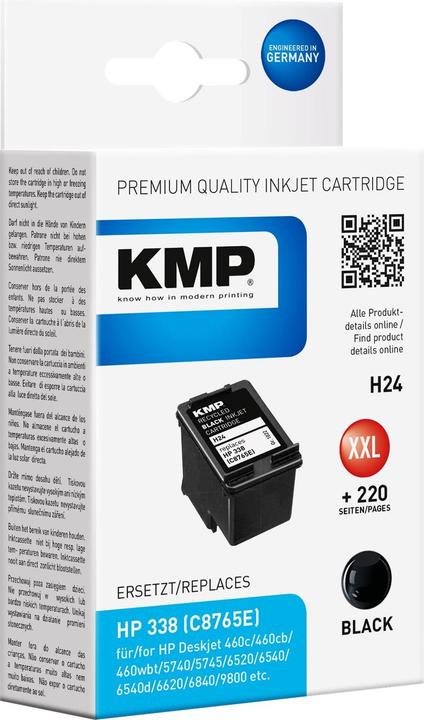 Actual product image KMP H24 Ink cartridge compatible with HP C 8765 E (FC)