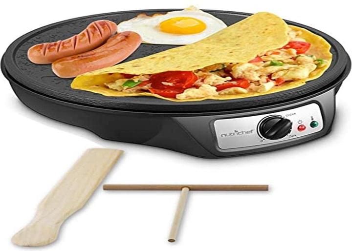 Actual product image Nutrichef Electric Griddle Crepe Maker