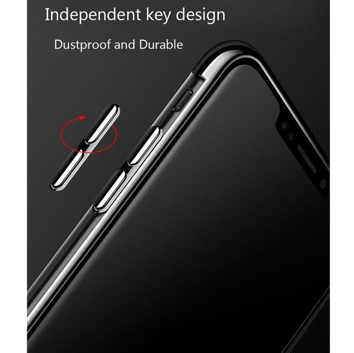 Produktbild König Design Handy Hülle Schutz Case für Apple iPhone X Durchsichtig Transparent Etuis Gold (Apple iPhone X)