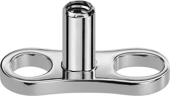 Image du produit Star Piercing Ancrage dermique deux grands trous (sans laiton, Titane G23)