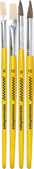 Produktbild EberhardFaber Pinsel-Set Borsten/Haarpinsel, 4 Stück (12 mm)
