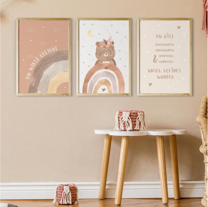 Actual product image Eulentaler Poster set bear 3 pcs.