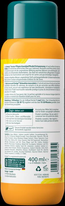 Actual product image Kneipp Muscle Relaxation (400 ml, Bubble bath)