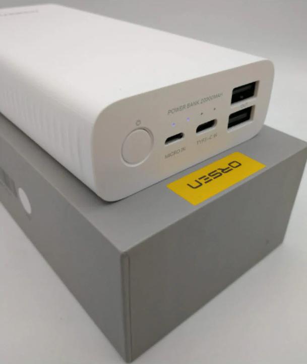 Produktbild Orsen E39 Power Bank 20000mAh Baltas (20000 mAh, 74000 Wh)