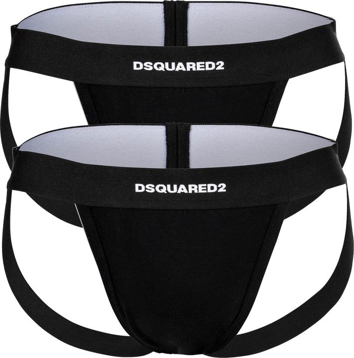 Immagine prodotto Dsquared2 Jockstrap Casual Bequem sitzend TWIN PACK JOCKSTRAP (L, Confezione da 2)