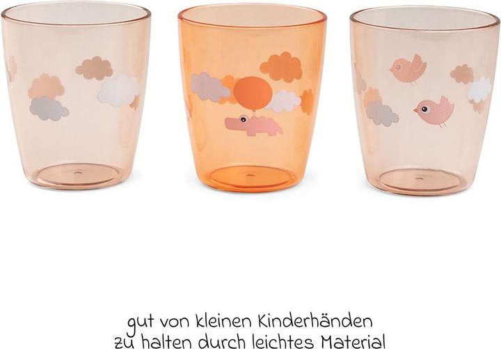 Actual product image Done by Deer Trinklernbecher & Trinklernflaschen Mini Glas 3er Pack - Happy Clouds - Papa