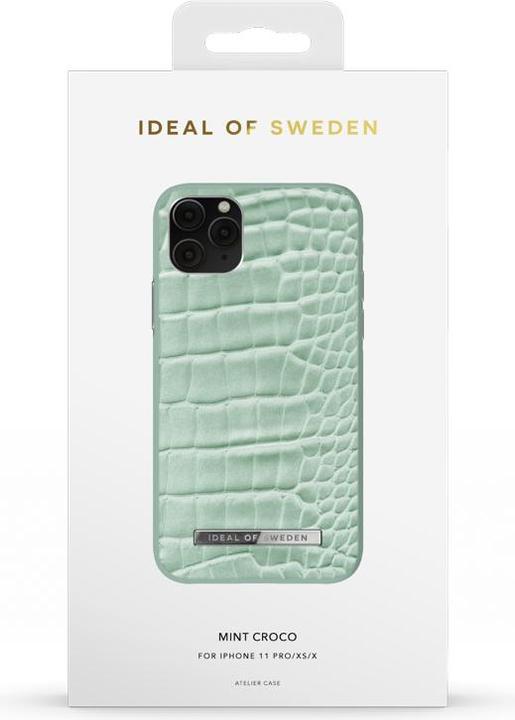Actual product image iDeal Of Sweden Designer Hard Cover Mint Croco (Apple iPhone X, Apple iPhone XS, Apple iPhone 11 Pro)