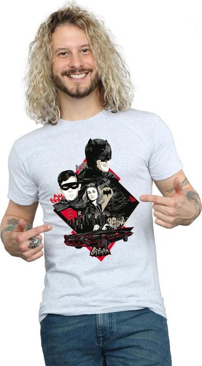 Produktbild Batman TV Serie Charakter Skyline TShirt (XL)