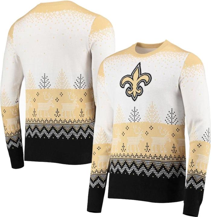 Produktbild Foco NFL Ugly Sweater XMAS Strick Pullover New Orleans Saints XL (XL)