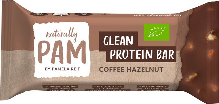 Immagine prodotto Naturally Pam Barretta proteica biologica Clean al caffè e nocciola (Caffè, Nocciola, 1 pz., 44 g)