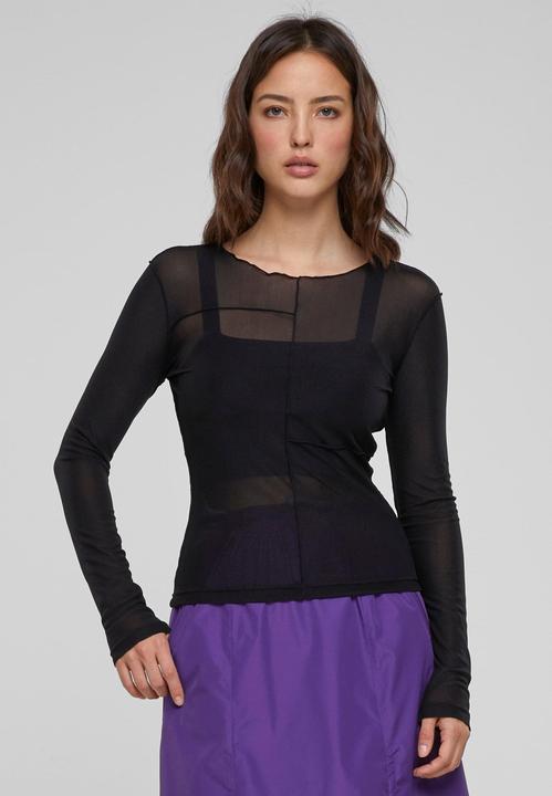 Produktbild Urban Classics Ladies Exposed Seam Mesh Longsleeve (L)