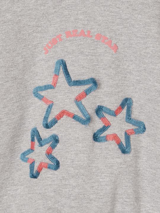 Image du produit Vertbaudet Mädchen Sweatshirt mit Recycling-Polyester, Blumen oder Sterne (140)