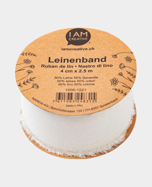 Actual product image I Am Creative Linen ribbon, versatile gift ribbon (Gift ribbon, 1 x)