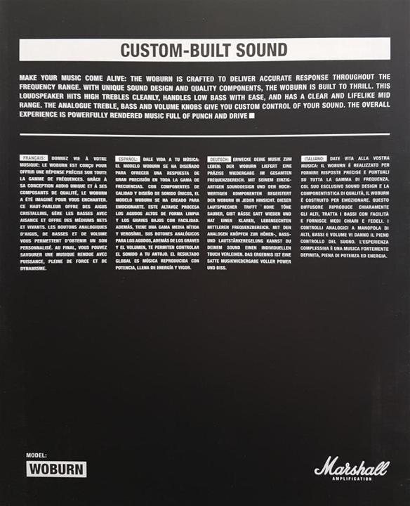 Actual product image Marshall Woburn (Electrical connection)