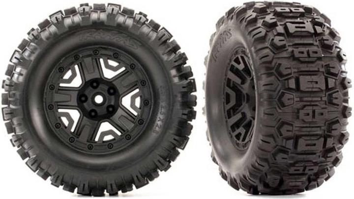 Actual product image Traxxas Tires on 2.8 rim black Sledgehammer TSM rated (2 pieces)