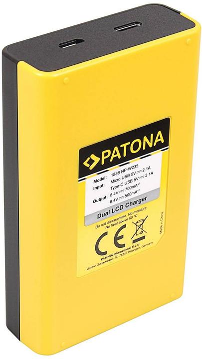 Produktbild Patona Dual LCD Charger USB Fuji NP-W235 (Kamera Akku Ladegerät)