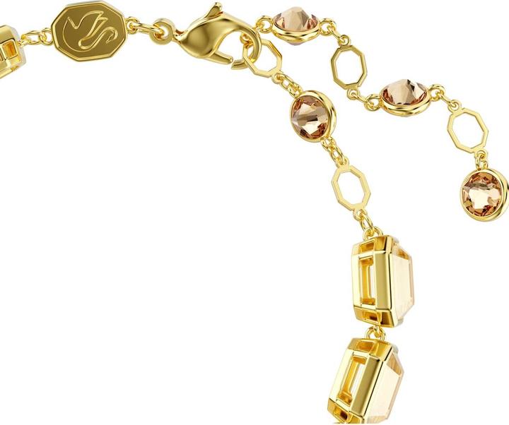 Immagine prodotto Swarovski Millenia Tennis Armband Oktagon Schliff Karamell Goldlegierungsschicht (Metallo Swarovski)