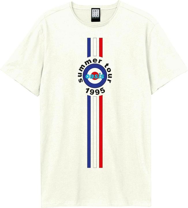 Amplified Unisex Adult 1995 Tour Stripes Oasis T-Shirt