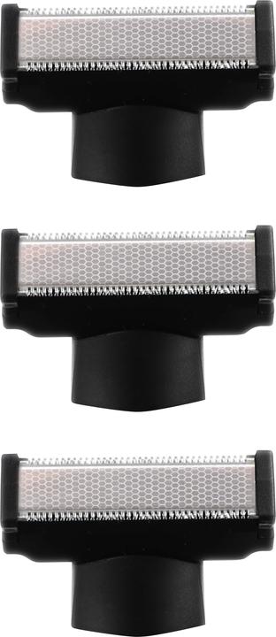 Melissa 16680055 - Set von 3 zusätzlichen Scherköpfen für den 16680054 Barttrimmer - Schwarz (3 x)