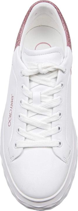 Actual product image Jimmy Choo white leather sneakers with glitter degrade (40)
