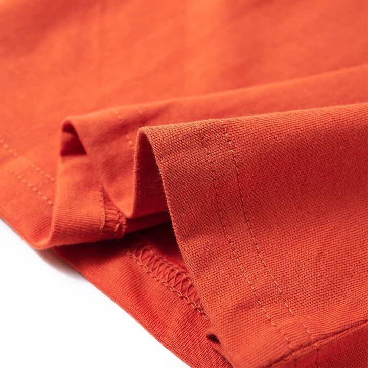 Immagine prodotto VidaXL Camicia da bambino a maniche lunghe arancione 128,Materiale: 100 (128)