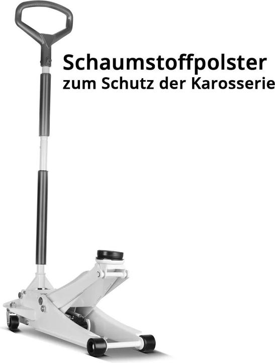 Produktbild Stahlwerk Wagenheber WHW-73 ST mit 3 t Tragkraft Gummirollen 73-500mm Hubbereich
