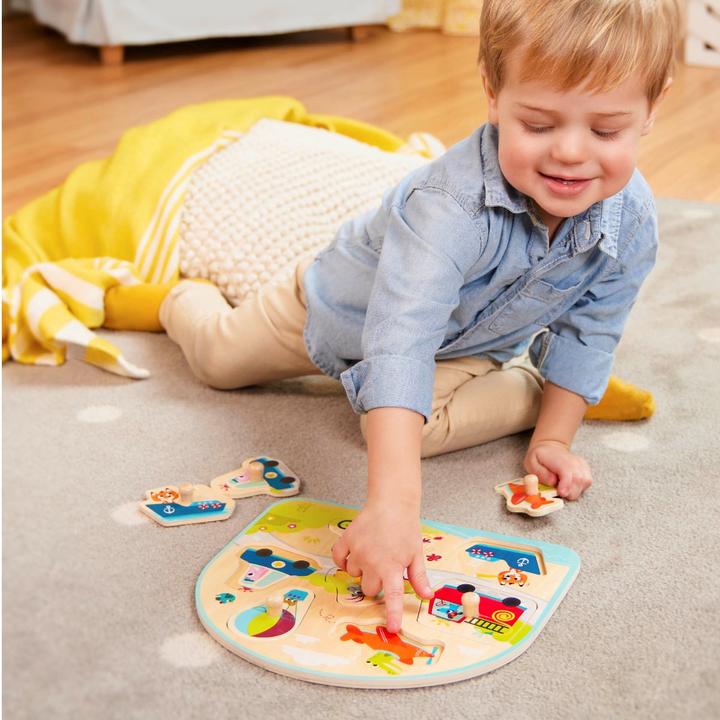 Produktbild B.toys B. Vehicles On The Go - Holzpuzzle Verrückte Fahrzeuge 7-teilig (7 Teile)