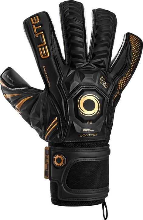 Actual product image Elite Goalkeeper Gloves Black Real (11)